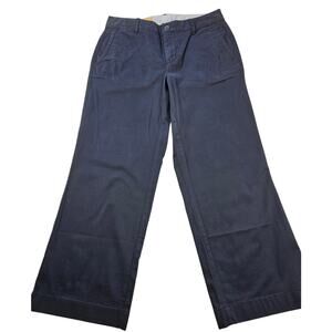 NWT navy blue favorite fit slacks pants LL bean size 2 career business casual